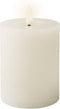 Lumineo LED kaars/stompkaars - wit - D7 x H11 cm - met timer - voor binnen