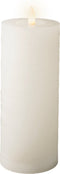 Lumineo LED kaars/stompkaars - wit - D7 x H19 cm - met timer - voor binnen