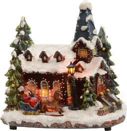 Lumineo - LED scenery l18b26h27 cm-1l Multi kerstverlichting