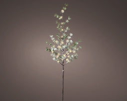 Lumineo - LED tak BO d15h120 cm groen/warm wit kerstverlichting