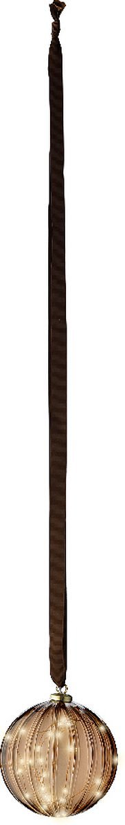 Lumineo Micro LED bal lamp - ø14 cm - 30 LED lampjes - Bruin