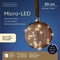 Lumineo Micro LED bal lamp - ø14 cm - 30 LED lampjes - Bruin