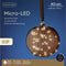 Lumineo Micro LED bal lamp - ø20 cm - 40 LED lampjes - Bruin