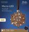 Lumineo Micro LED bloem lamp - 19 cm - 15 LED lampjes - Bruin