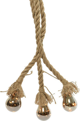 Lumineo - Micro LED glas gloeil.s3 touw 3x100 cm 9L warm wit