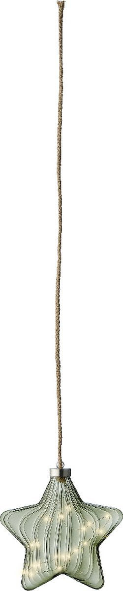 Lumineo Micro LED ster lamp - 20 cm - 15 LED lampjes - Groen