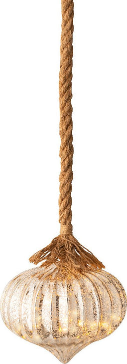 Lumineo Micro LED ui lamp - ø20x21 cm - 15 LED lampjes - Zilver