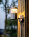 Lumineo solar wandlamp met sensor - rvs - warm wit - zonne-energie