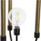 Luminous Decoration DKD Home Decor Zwart Gouden Metaal LED (18 x 18 x 61 cm)