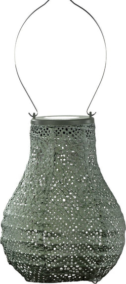 Lumiz Solar Buitenlamp - Buitenverlichting - Lampion - Solar Tuinverlichting - Topaze Bulb - 16 cm - Sage Groen