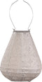 Lumiz Solar Buitenlamp - Buitenverlichting - Lampion - Solar Tuinverlichting - Topaze Tulip - 20 cm - Licht Taupe