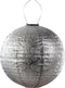 Lumiz Solar Buitenlamp - Buitenverlichting - Lampion - Solar Tuinverlichting - Tigres Rond - 40 cm - Zilver