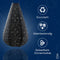 Lumiz Solar Buitenlamp - Buitenverlichting - Lampion - Solar Tuinverlichting - Topaze Drop - 28 cm - Donker Grijs