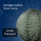 Lumiz Solar Buitenlamp - Buitenverlichting - Lampion - Solar Tuinverlichting - Folia Rond - 30 cm - Sage Green