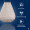 Lumiz Solar Buitenlamp - Buitenverlichting - Lampion - Solar Tuinverlichting - Topaze Tulip - 20 cm - Licht Taupe