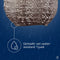 Lumiz Solar Buitenlamp - Buitenverlichting - Lampion - Solar Tuinverlichting - Lave Bulb - 16 cm - Taupe