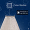 Lumiz Solar Buitenlamp - Buitenverlichting - Lampion - Solar Tuinverlichting - Topaze Tulip - 20 cm - Licht Taupe
