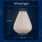 Lumiz Solar Buitenlamp - Buitenverlichting - Lampion - Solar Tuinverlichting - Topaze Tulip - 20 cm - Licht Taupe