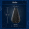 Lumiz Solar Buitenlamp - Buitenverlichting - Lampion - Solar Tuinverlichting - Topaze Drop - 28 cm - Donker Grijs