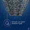 Lumiz Solar Buitenlamp - Buitenverlichting - Lampion - Solar Tuinverlichting - Lace Diamond - 28 cm - Grijs Blauw