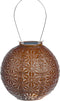 Lumiz Solar Tuinverlichting - Tuinverlichting op zonne energie - Tuinverlichting - Buitenlampjes - Tuinverlichting op zonneenergie - Buitenverlichting - Buitenlamp - Decoratie - Sashiko Rond - 20 cm - Koper