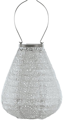 Lumiz Solar Tuinverlichting - Tuinverlichting op zonne energie - Tuinverlichting - Buitenlampjes - Tuinverlichting op zonneenergie - Buitenverlichting - Buitenlamp - Decoratie - Paisley Tulip - 20 cm - Zilver
