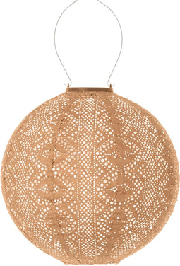 Lumiz Solar Tuinverlichting - Tuinverlichting op zonne energie - Tuinverlichting - Buitenlampjes - Tuinverlichting op zonneergie - Buitenverlichting - Decoratie - Lace Rond - 30 cm - Abrikoos