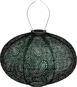 Lumiz Solar Tuinverlichting - Tuinverlichting op zonne energie - Tuinverlichting - Buitenlampjes - Tuinverlichting op zonneenergie - Buitenverlichting - Buitenlamp - Decoratie - Paisley Oval - 40 cm - Groen