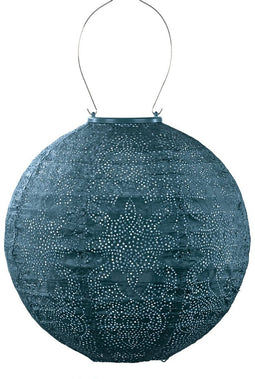 Lumiz Solar Tuinverlichting - Tuinverlichting op zonne energie - Tuinverlichting - Buitenlampjes - Tuinverlichting op zonneenergie - Buitenverlichting - Buitenlamp - Decoratie - Marrakesh Rond - 30 cm - Petrol