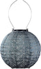 Lumiz Solar Tuinverlichting - Tuinverlichting op zonne energie - Tuinverlichting - Buitenlampjes - Tuinverlichting op zonneergie - Buitenverlichting - Decoratie - Folia Rond - 20 cm - Grijs Blauw