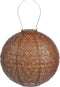 Lumiz Solar Tuinverlichting - Tuinverlichting op zonne energie - Tuinverlichting - Buitenlampjes - Tuinverlichting op zonneenergie - Buitenverlichting - Buitenlamp - Decoratie - Ikat Rond - 30 cm - Koper