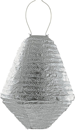 Lumiz Solar Tuinverlichting - Tuinverlichting op zonne energie - Tuinverlichting - Buitenlampjes - Tuinverlichting op zonneergie - Buitenverlichting - Decoratie - Marrakesh Can - 30 cm - Zilver