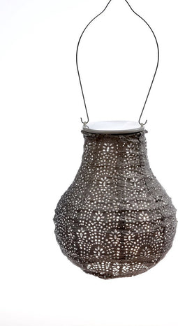 Lumiz Solar Tuinverlichting - Tuinverlichting op zonne energie - Tuinverlichting - Buitenlampjes - Tuinverlichting op zonneenergie - Buitenverlichting - Buitenlamp - Decoratie - Fan Bulb - 16 cm - Taupe