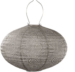 Lumiz Solar Tuinverlichting - Tuinverlichting op zonne energie - Tuinverlichting - Buitenlampjes - Tuinverlichting op zonneenergie - Buitenverlichting - Buitenlamp - Decoratie - Paisley Oval - 40 cm - Taupe