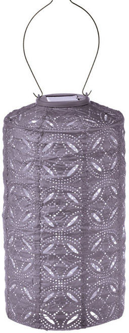 Lumiz Solar Tuinverlichting - Tuinverlichting op zonne energie - Tuinverlichting - Buitenlampjes - Tuinverlichting op zonneergie - Buitenverlichting - Decoratie - Mandela Cylinder - 18 cm - Lichtpaars