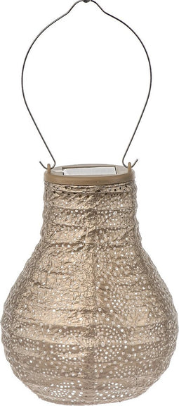 Lumiz Solar Tuinverlichting - Tuinverlichting op zonne energie - Tuinverlichting - Buitenlampjes - Tuinverlichting op zonneenergie - Buitenverlichting - Buitenlamp - Decoratie - Occult Bulb - 16 cm - Goud