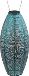 Lumiz Solar Tuinverlichting - Tuinverlichting op zonne energie - Tuinverlichting - Buitenlampjes - Tuinverlichting op zonneenergie - Buitenverlichting - Buitenlamp - Decoratie - Paisley Long Oval - 20 cm - Zeeblauw