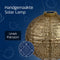 Lumiz Solar Tuinverlichting - Tuinverlichting op zonne energie - Tuinverlichting - Buitenlampjes - Tuinverlichting op zonneenergie - Buitenverlichting - Buitenlamp - Decoratie - Bazaar Rond - 30 cm - Goud