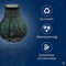 Lumiz Solar Tuinverlichting - Tuinverlichting op zonne energie - Tuinverlichting - Buitenlampjes - Tuinverlichting op zonneenergie - Buitenverlichting - Buitenlamp - Decoratie - Ikat Bulb - 16 cm - Groen