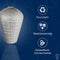 Lumiz Solar Tuinverlichting - Tuinverlichting op zonne energie - Tuinverlichting - Buitenlampjes - Tuinverlichting op zonneenergie - Buitenverlichting - Buitenlamp - Decoratie - Sashiko - XL - Licht Taupe