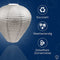Lumiz Solar Tuinverlichting - Tuinverlichting op zonne energie - Tuinverlichting - Buitenlampjes - Tuinverlichting op zonneenergie - Buitenverlichting - Buitenlamp - Decoratie - Sashiko Balloon - 30 cm - Licht Taupe