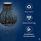 Lumiz Solar Tuinverlichting - Tuinverlichting op zonne energie - Tuinverlichting - Buitenlampjes - Tuinverlichting op zonneenergie - Buitenverlichting - Buitenlamp - Decoratie - Ikat Bulb - 16 cm - Petrol