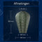 Lumiz Solar Tuinverlichting - Tuinverlichting op zonne energie - Tuinverlichting - Buitenlampjes - Tuinverlichting op zonneergie - Buitenverlichting - Decoratie - Lace Balloon - XL - Sage Green