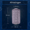 Lumiz Solar Tuinverlichting - Tuinverlichting op zonne energie - Tuinverlichting - Buitenlampjes - Tuinverlichting op zonneergie - Buitenverlichting - Decoratie - Mandela Cylinder - 18 cm - Lichtpaars