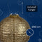 Lumiz Solar Tuinverlichting - Tuinverlichting op zonne energie - Tuinverlichting - Buitenlampjes - Tuinverlichting op zonneenergie - Buitenverlichting - Buitenlamp - Decoratie - Bazaar Rond - 30 cm - Goud