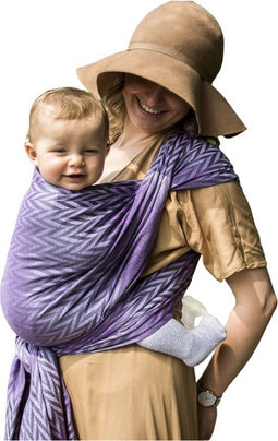 Luna Dream Draagdoek Sling Herringbone Purple Katoen Paars Maat 5