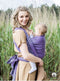 Luna Dream Draagdoek Sling Herringbone Purple Katoen Paars Maat 5