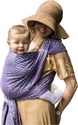 Luna Dream Draagdoek Sling Herringbone Purple Katoen Paars Maat 6