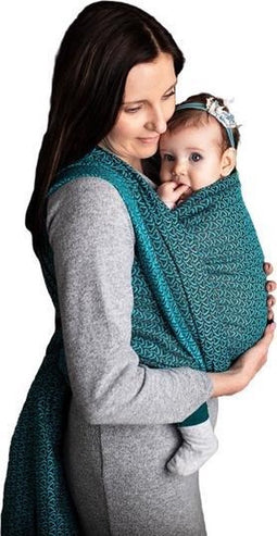 Luna Dream Draagdoek Sling Little Hearts Katoen Turquoise Maat 4
