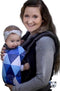 Luna Dream Draagzak Grow Up Big Blue Triangles Katoen Blauw/wit